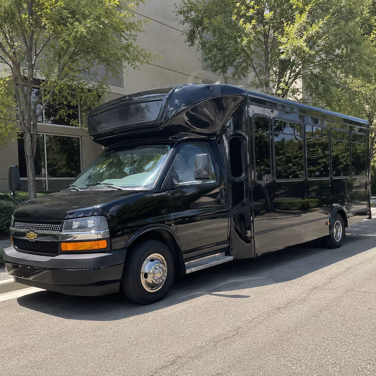Interior of a party bus rental serving Princeton