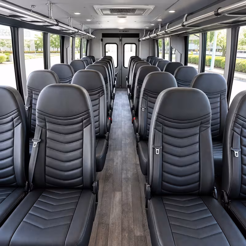 15-35 Passenger Minibus Interior