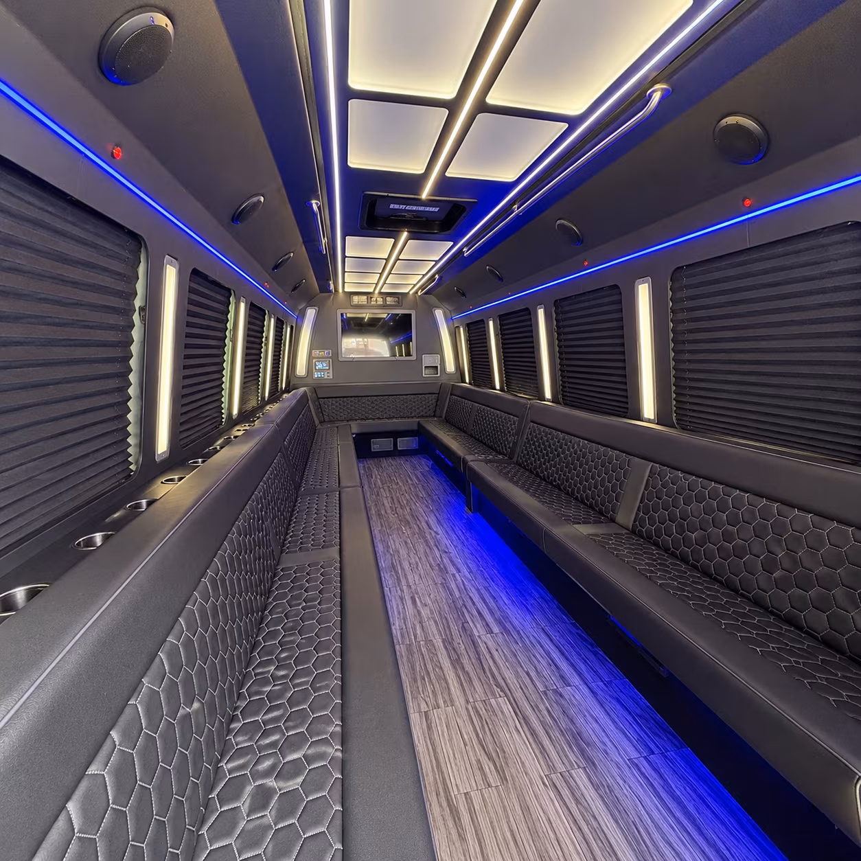 Princeton Birthday, Sweet 16, & Quinceañera Transportation party bus exterior
