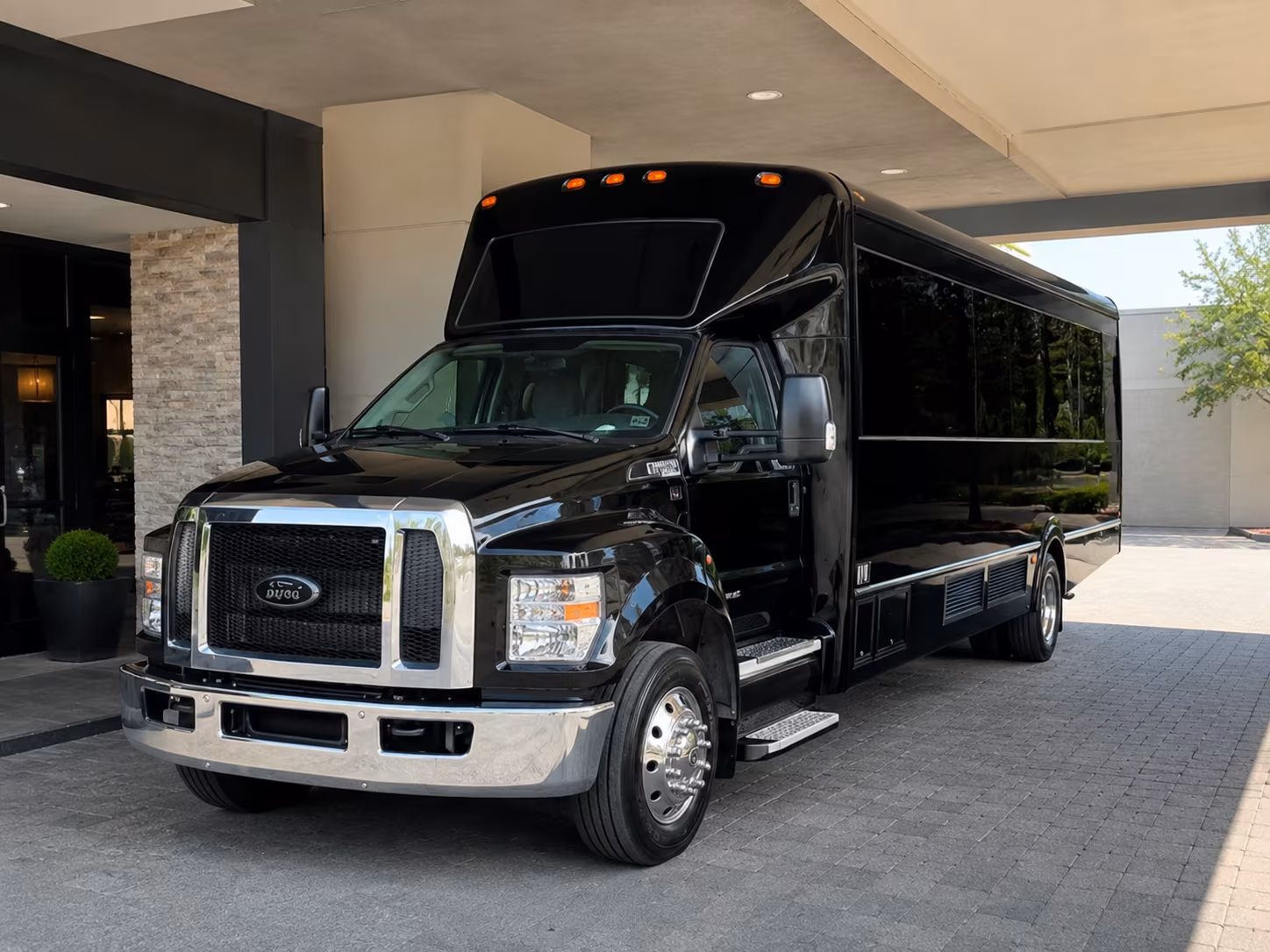 Princeton Concert & Music Festival Transportation party bus exterior