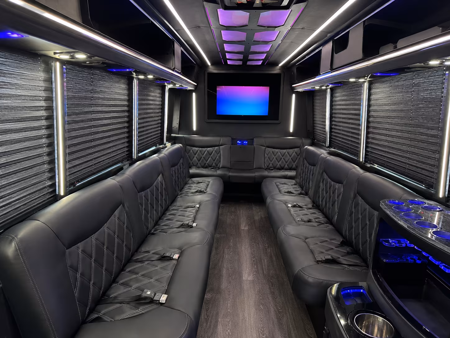 Princeton Private Event Transportation party bus exterior