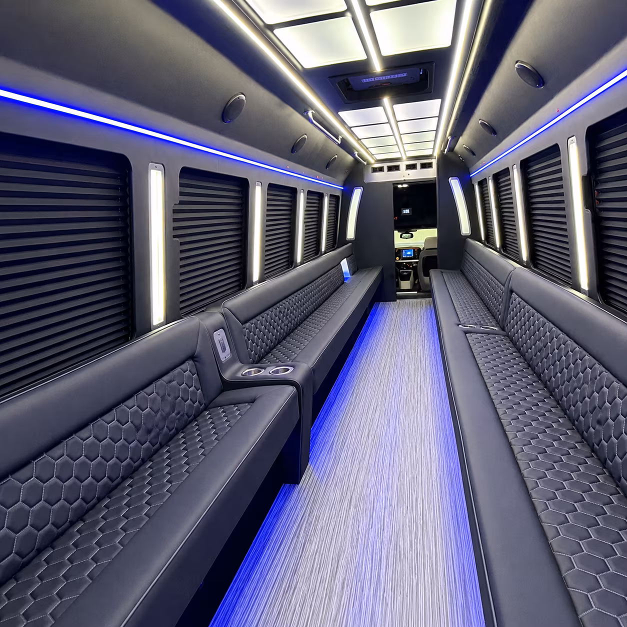 Princeton Private Event Transportation party bus exterior