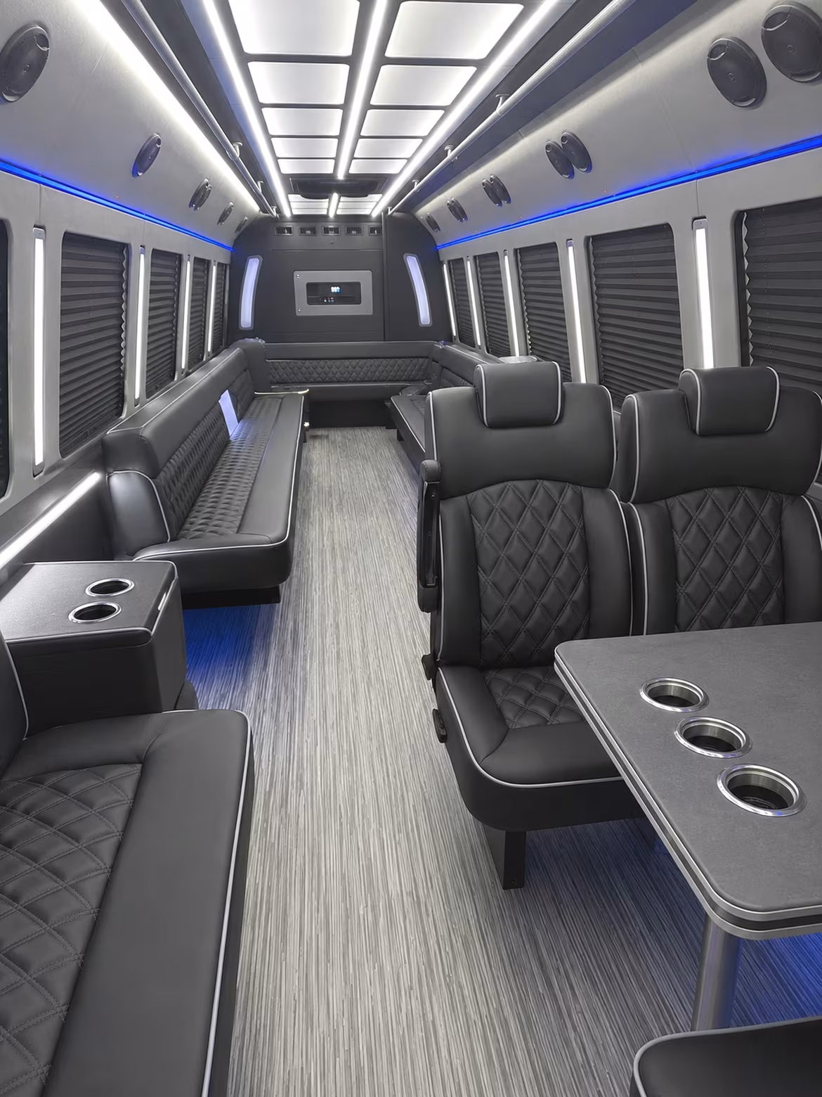 Princeton Prom & Homecoming Transportation party bus interior