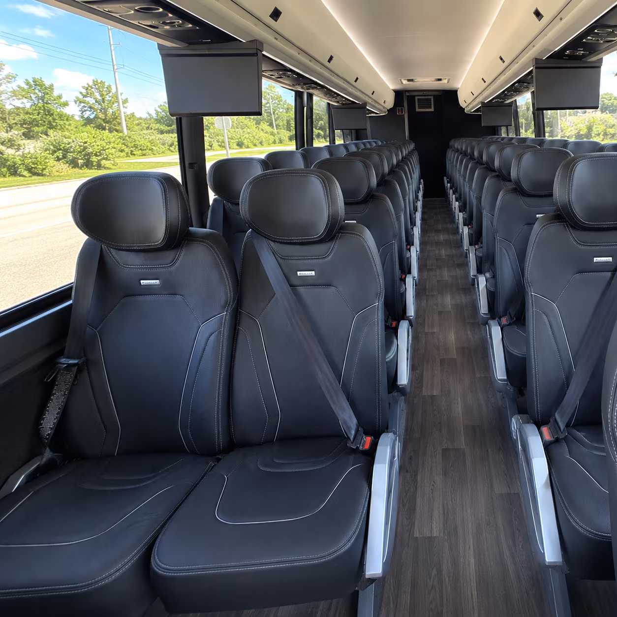 Princeton School Event Transportation party bus exterior