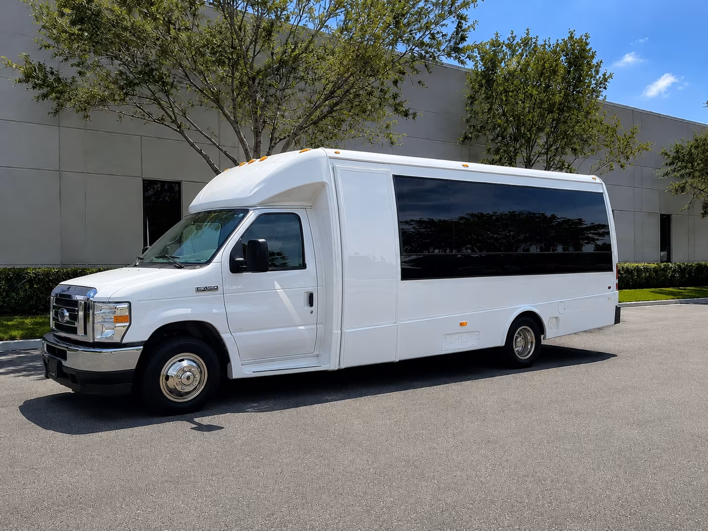 Princeton School Event Transportation party bus exterior