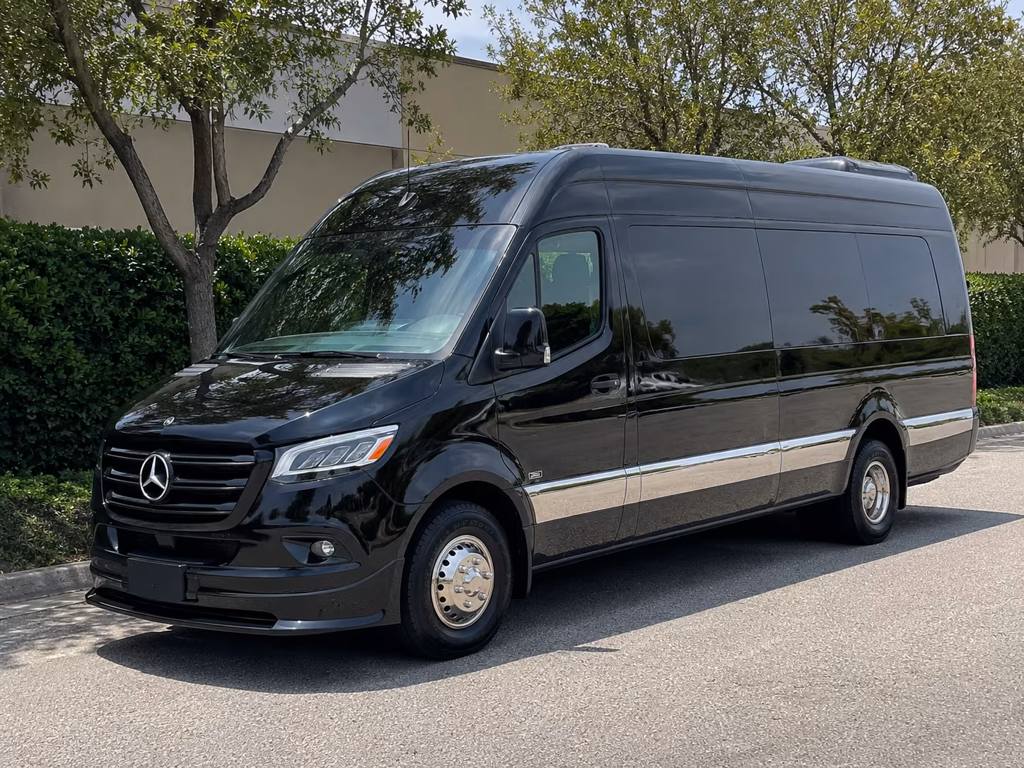Princeton School Event Transportation party bus exterior