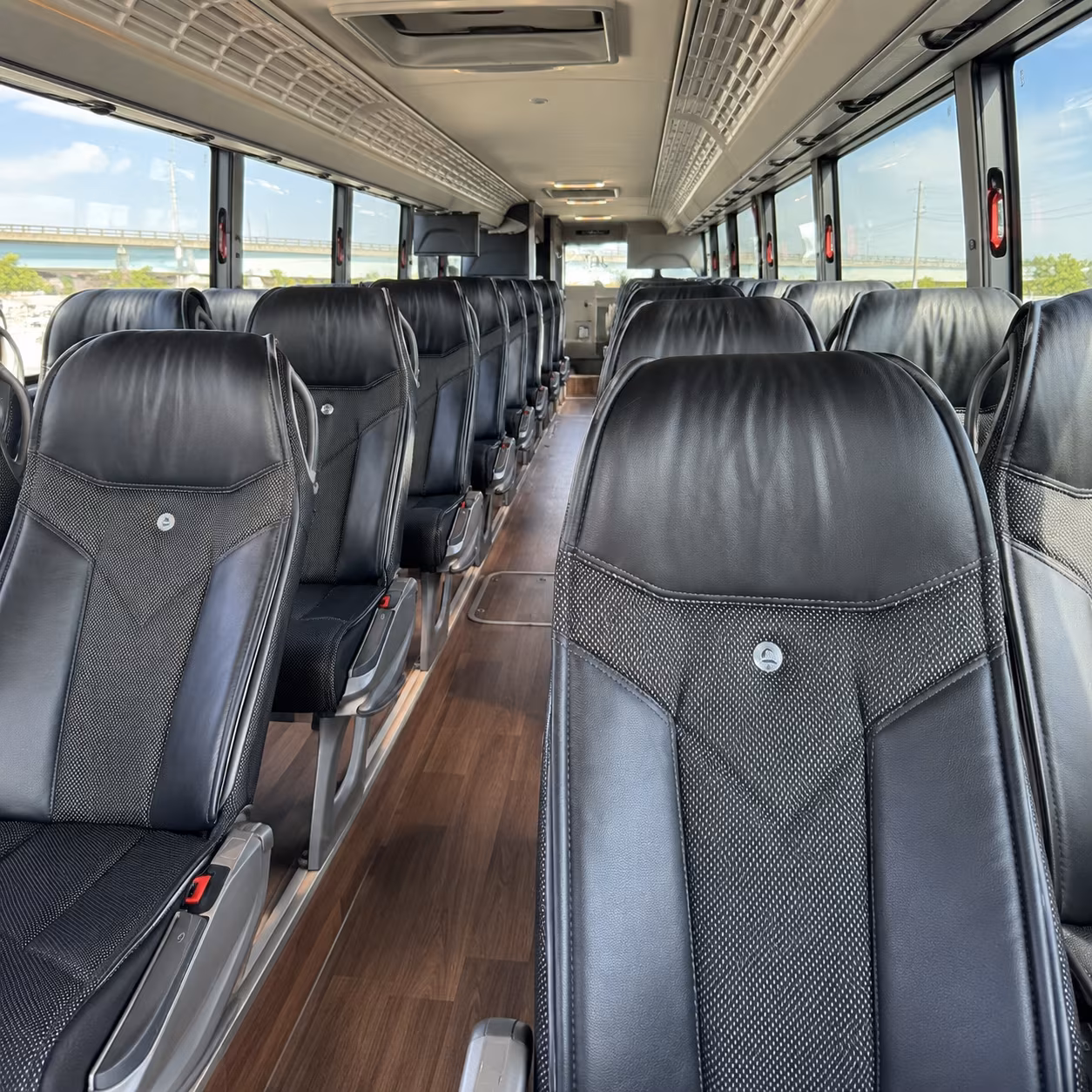 Princeton School Event Transportation party bus exterior