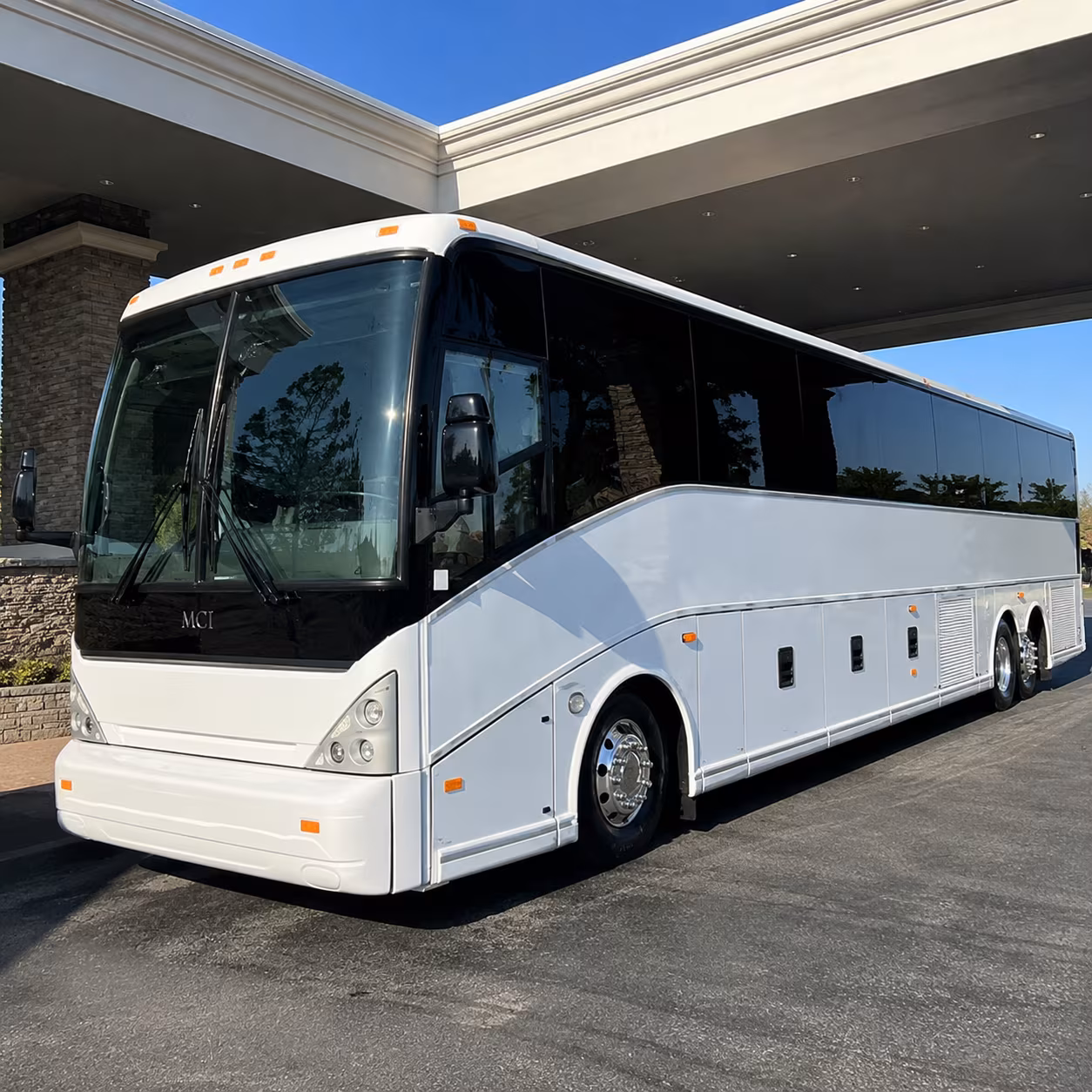 Princeton School Event Transportation party bus exterior