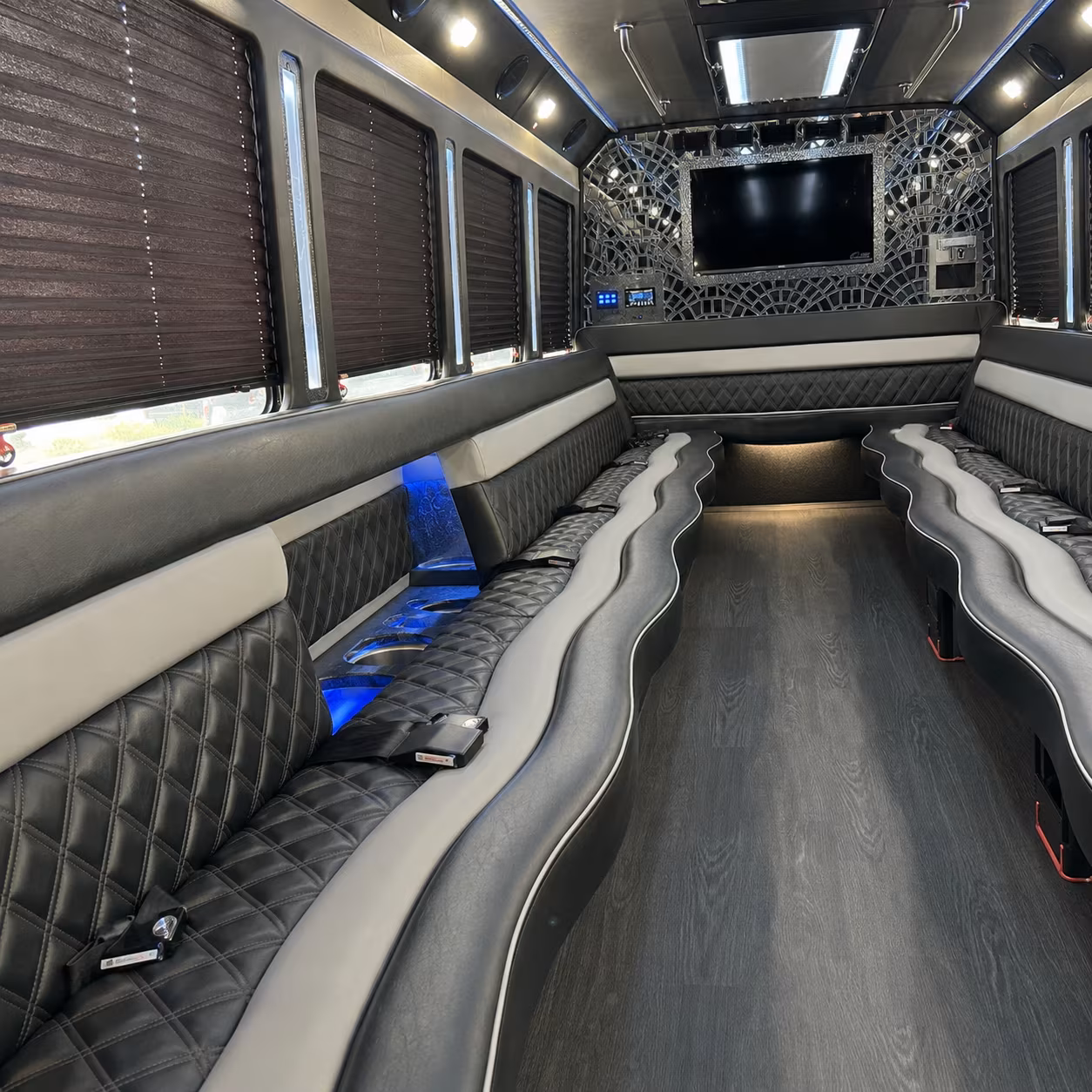 Princeton Sporting Event Transportation party bus exterior