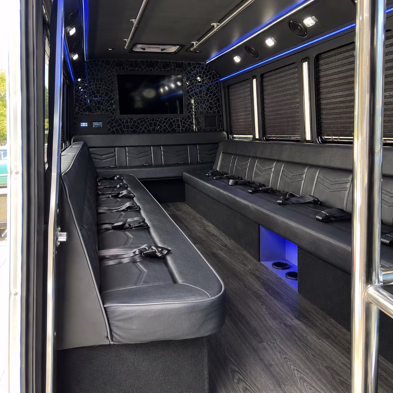 Princeton Sporting Event Transportation party bus exterior