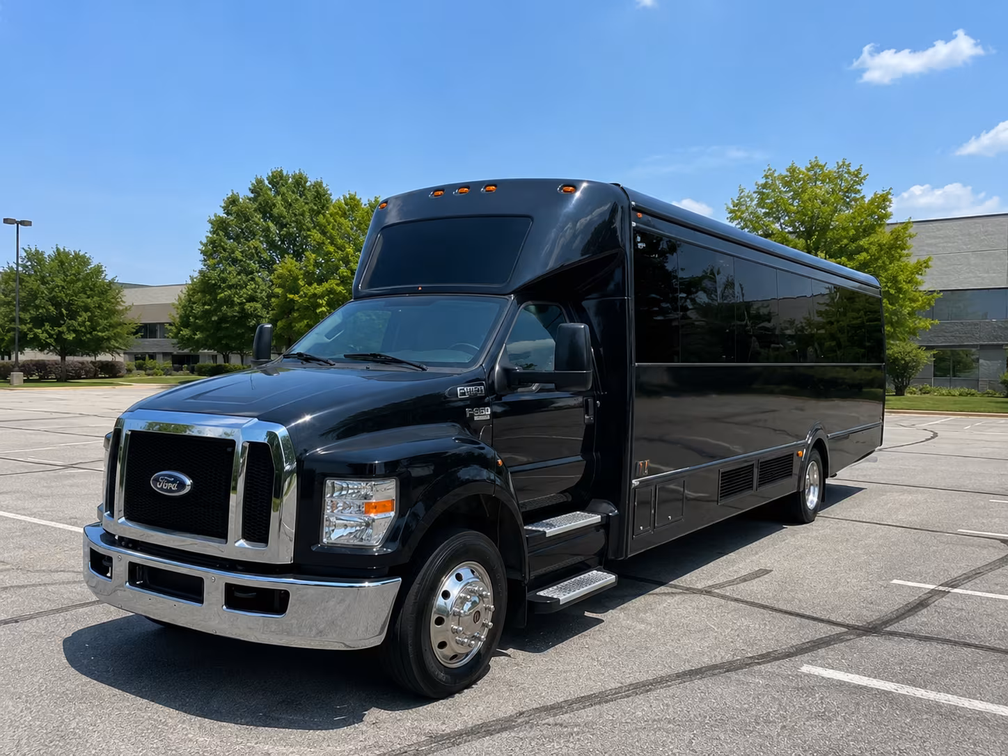 Princeton Sporting Event Transportation party bus exterior
