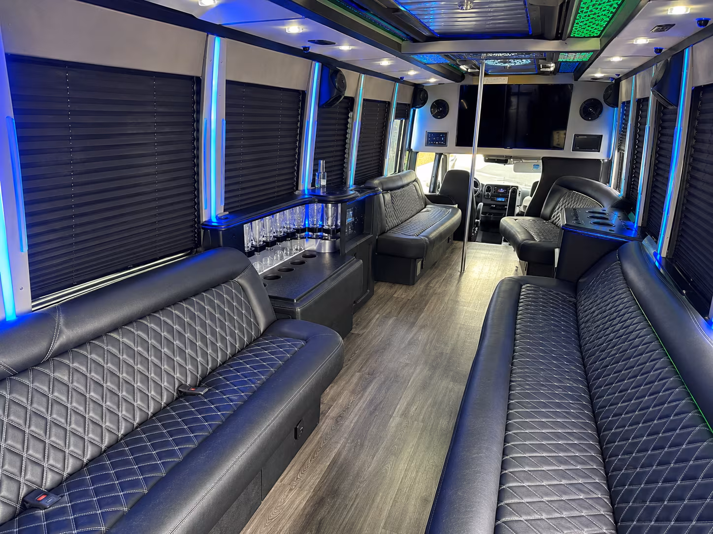 Princeton Sporting Event Transportation party bus exterior