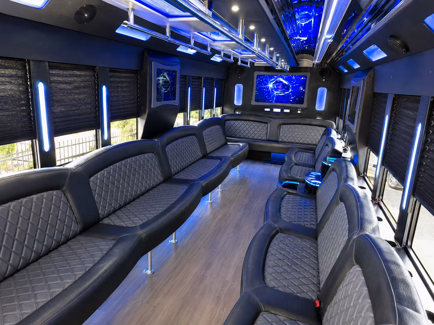 Princeton Wedding Transportation party bus exterior